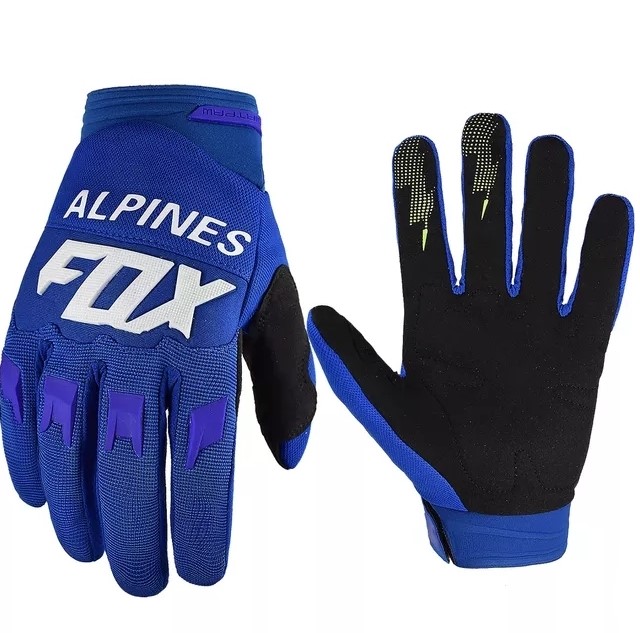 ALPINES FOX moto rukavice modré