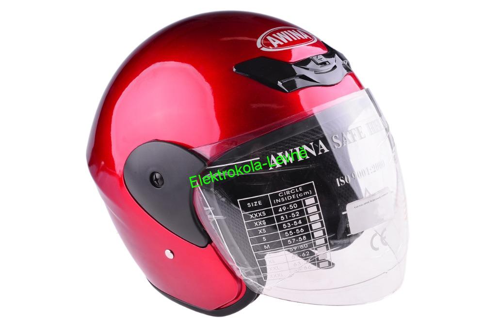 Helma na skútr červená TN8661