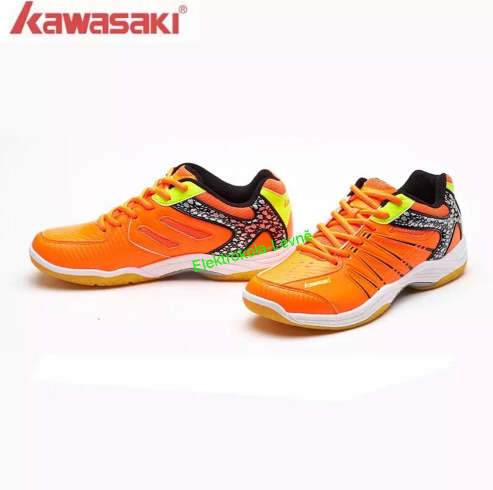 Boty na badminton Kawasaki oranžové