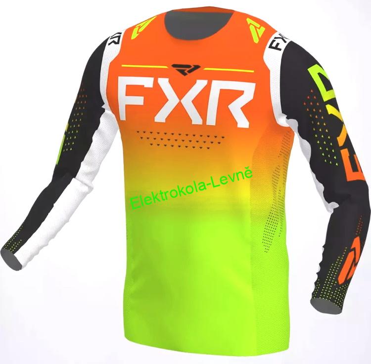 Moto dres FXR neonový