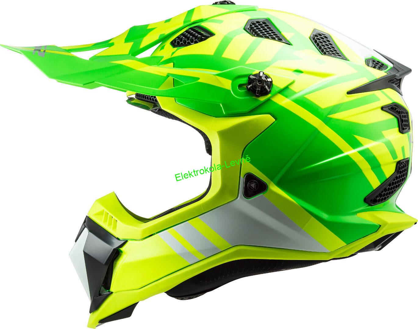 Krosová moto přilba LS2 MX700 Subverter Evo Gammax neon green