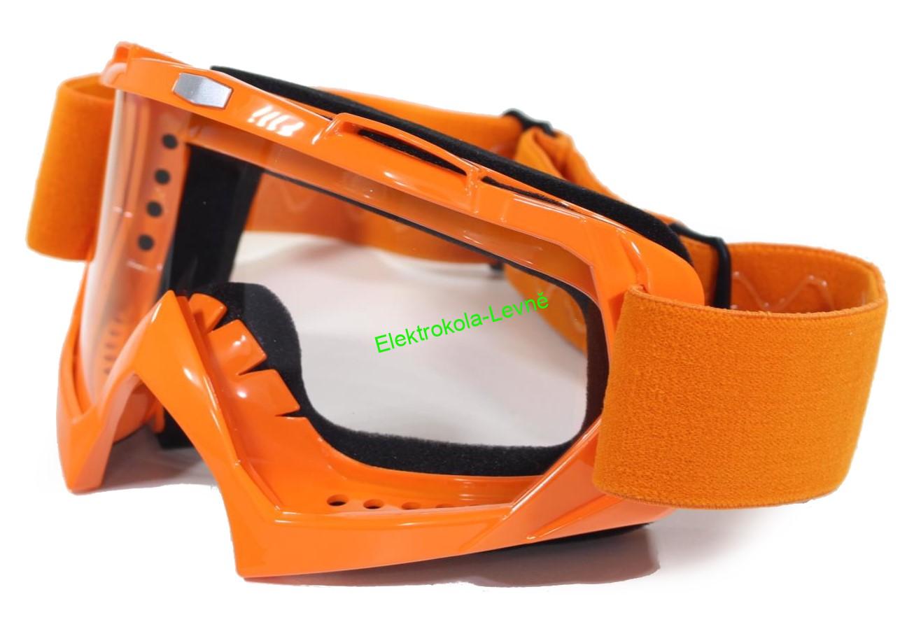 Brýle na motocross FTM-007 oranžové