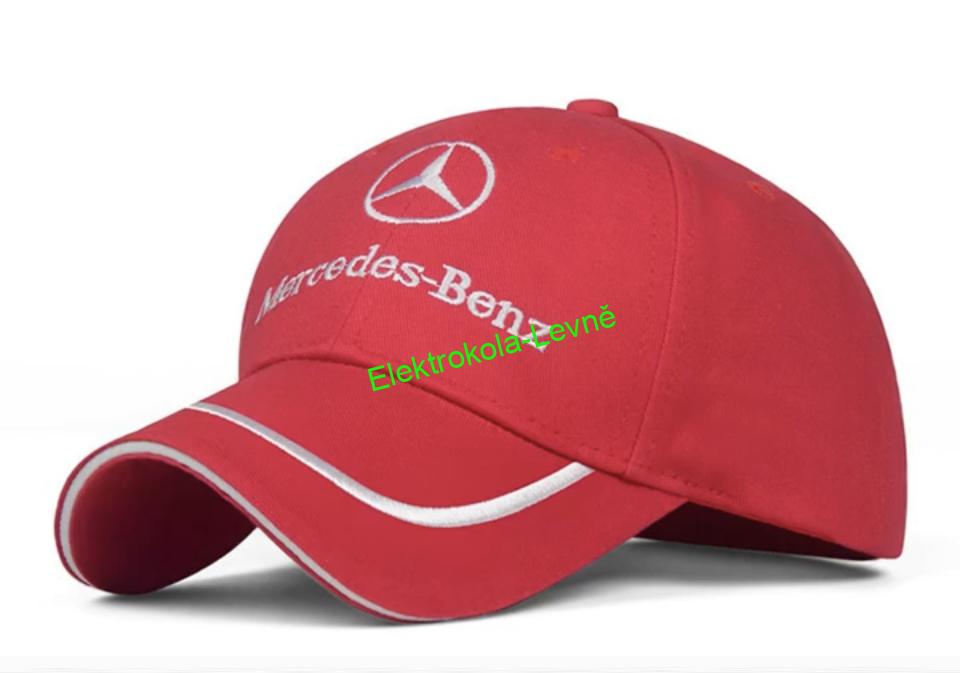 Mercedes Benz kšiltovka červená