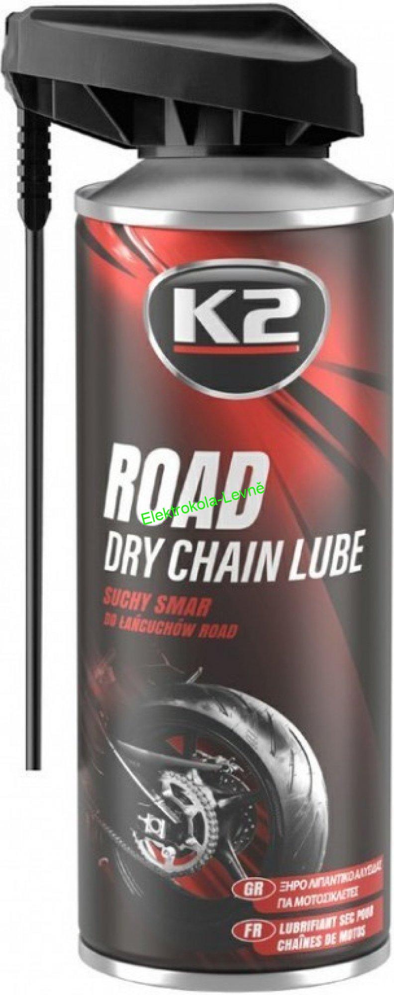Olej K2 na mazání moto řetězů