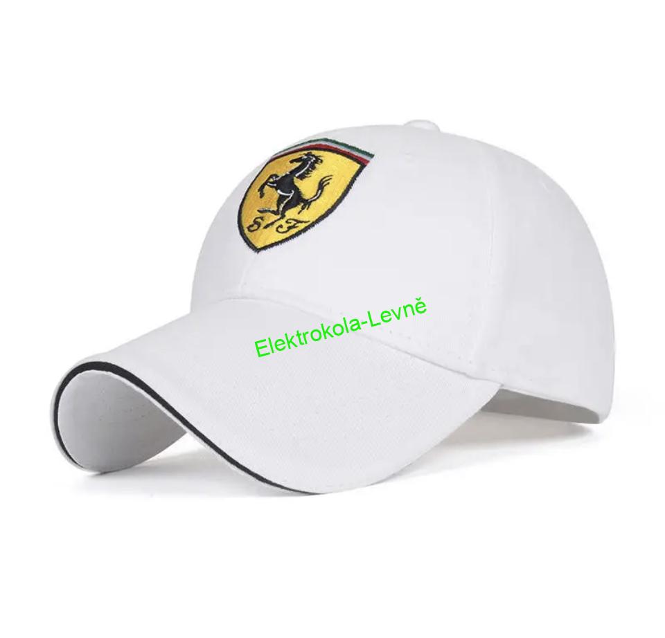 Ferrari kšiltovka bílá