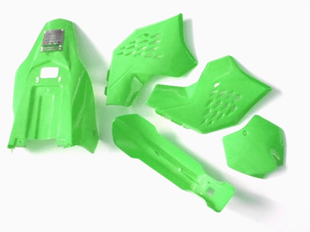 Zelené plasty na minicross KTM style 10"