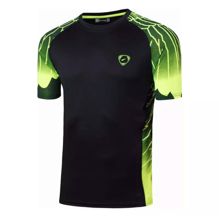 Badmintonový dres zeleno-černý