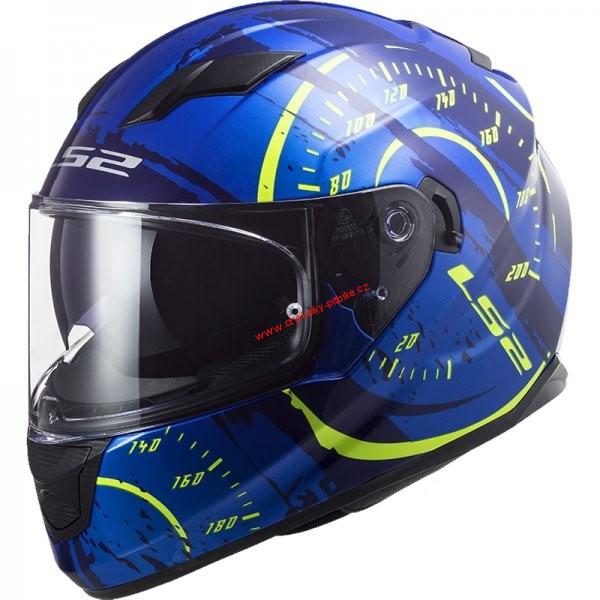 Integrální moto přilba LS2 FF320 Stream Evo Tacho blue H-V yellow