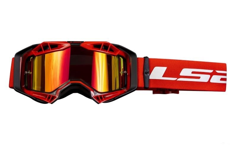 Moto brýle LS2 PRO Aura červené zrcadlové