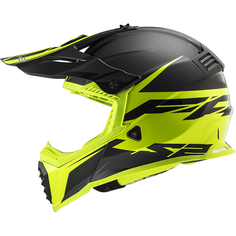 Motokrosová helma LS2 MX437 Fast Evo Roar black yellow