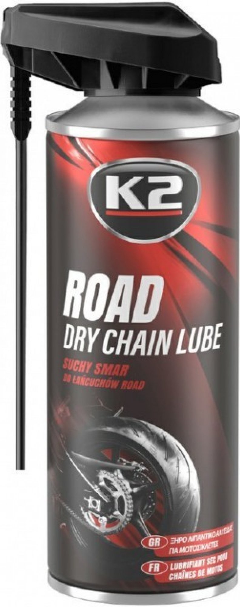 Olej K2 na mazání moto řetězů