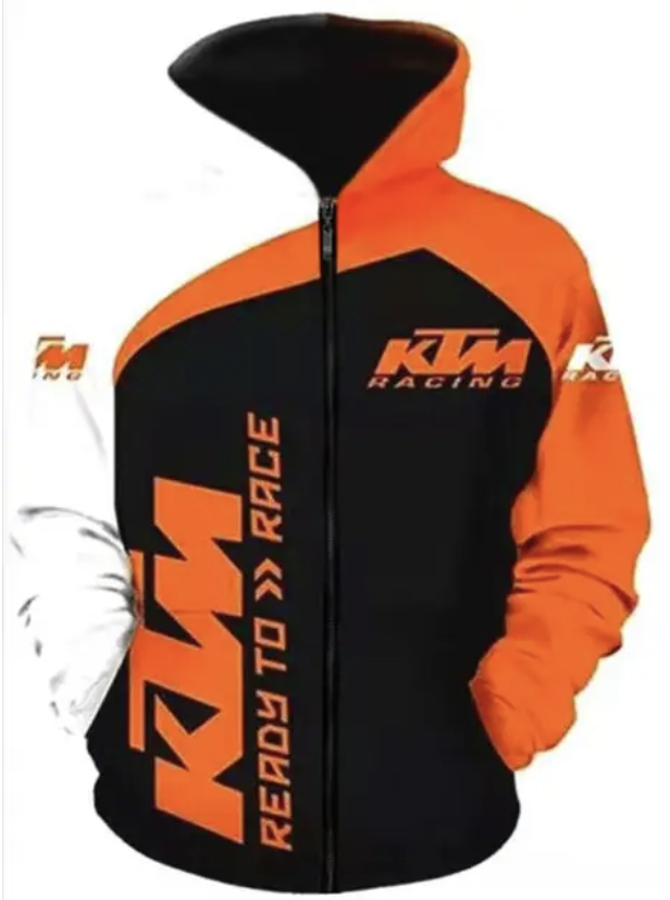 Mikina KTM oranžová s kapucí