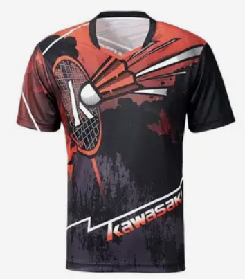 Badmintonové triko Kawasaki 4XL červené