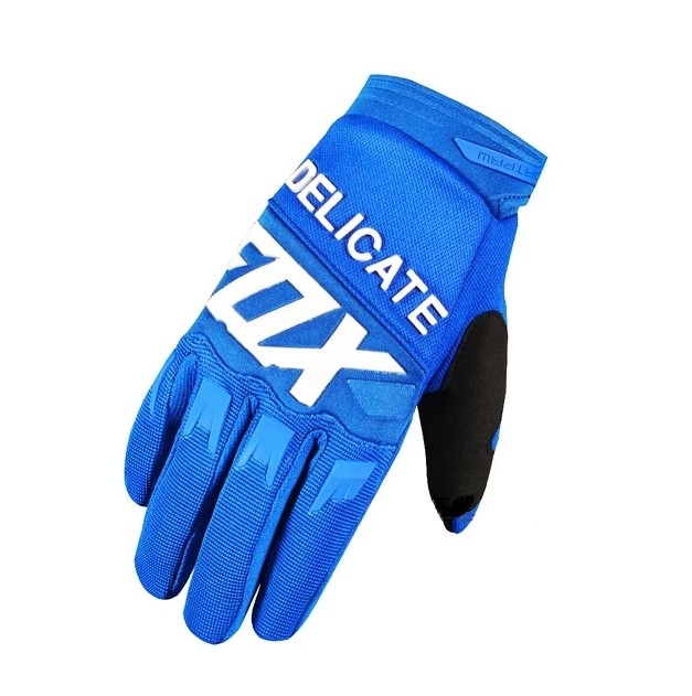 DELIKATE FOX moto rukavice modré