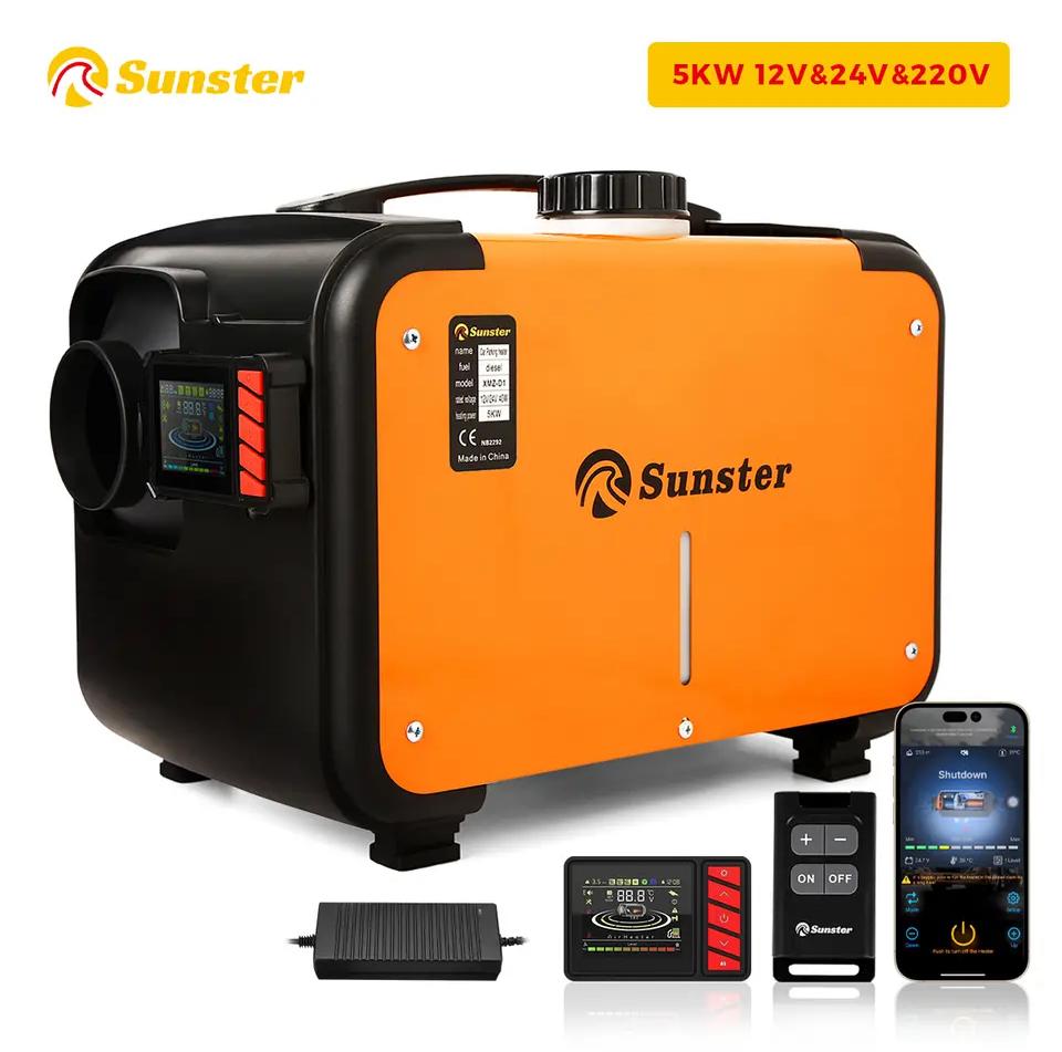 Naftové nezávislé topení 230V/24V/12V Sunster s Bluetooth