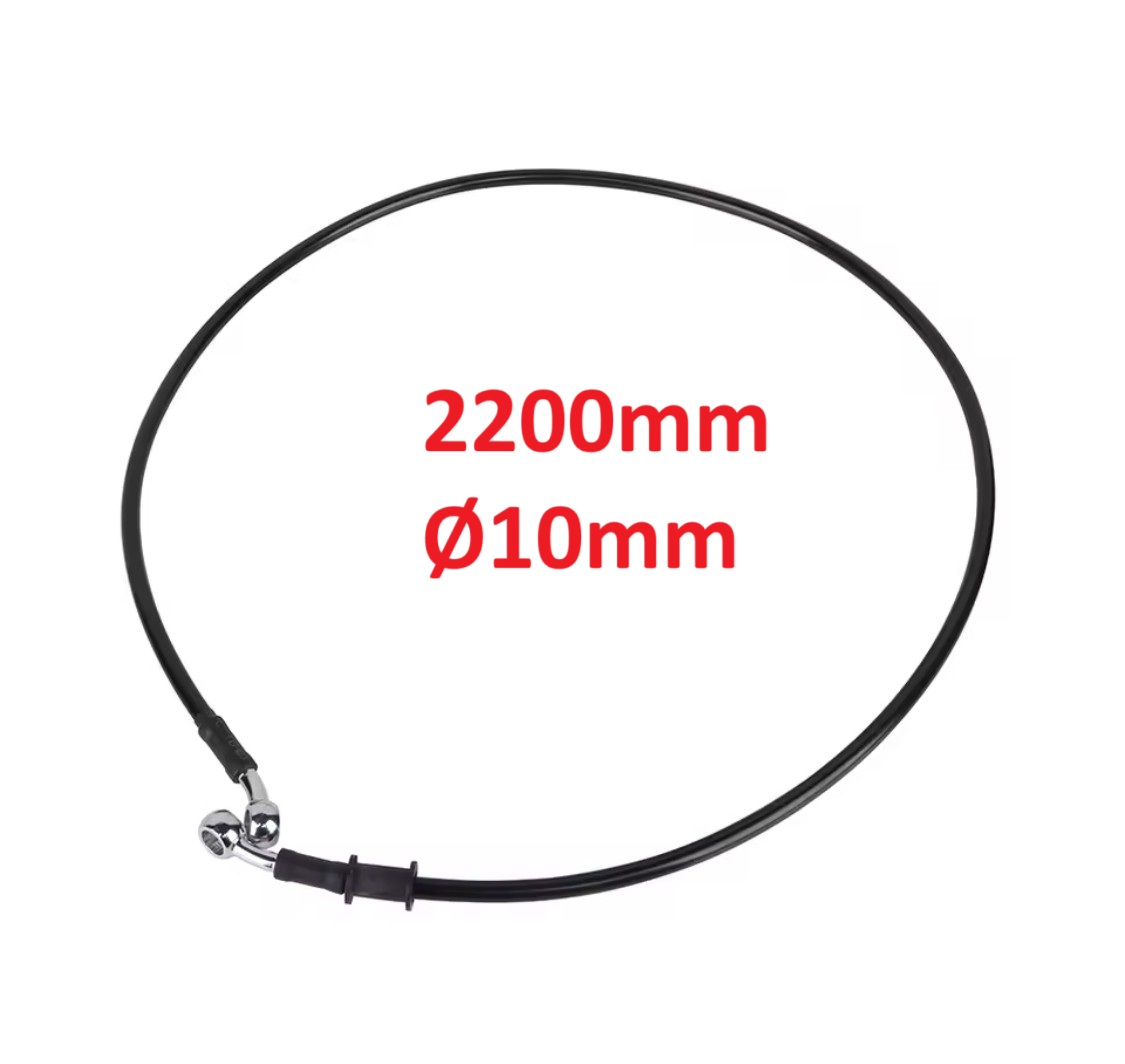Hadice pro zadní hydraulickou brzdu na elektrokoloběžku Chopper 220 cm očko 10mm