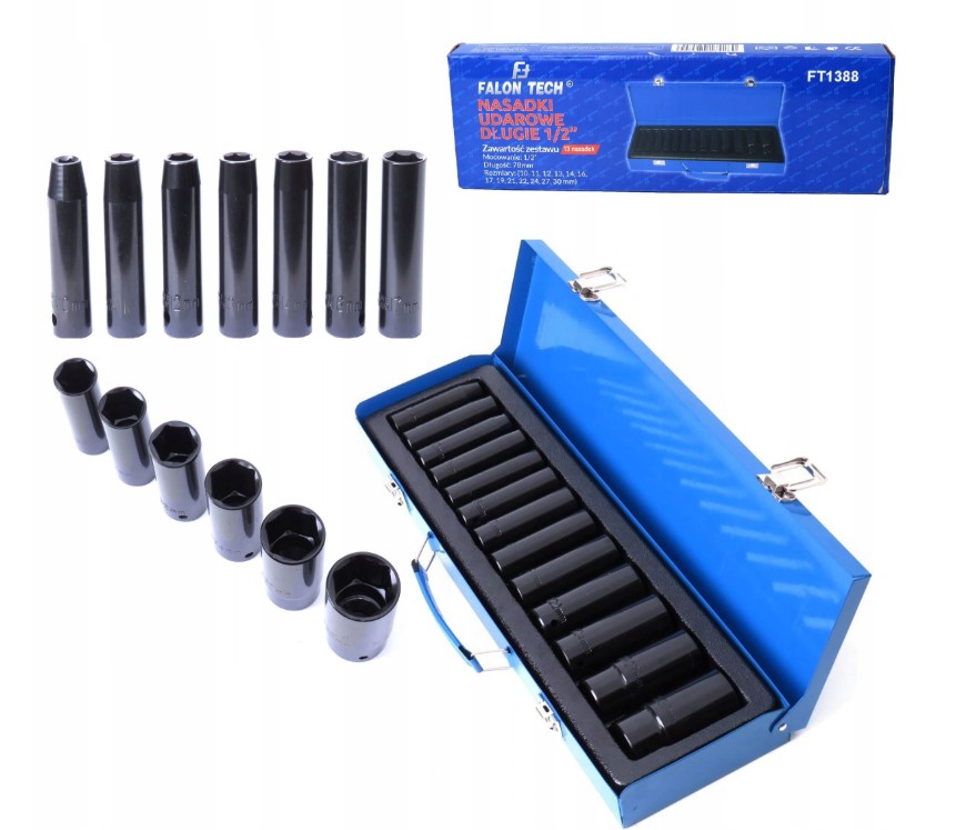 Sada kovaných ořechů 10-30mm 13ks