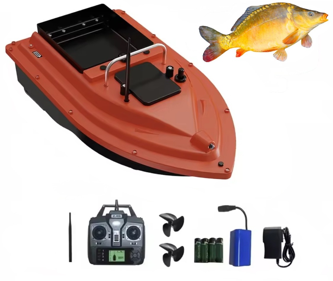 Zavážecí lodička k zakrmení ryb s DO a GPS