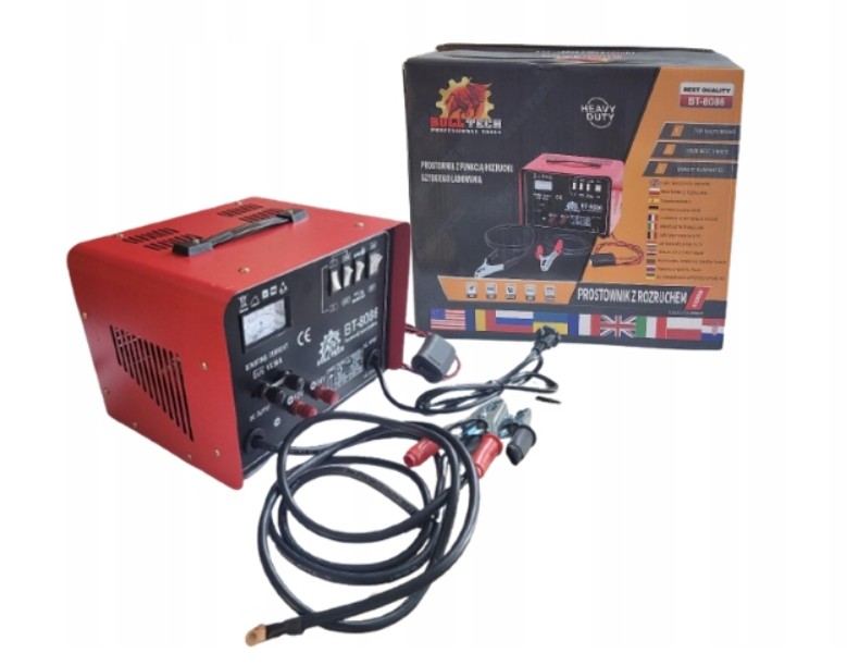 Auto nabíječka Bull Tech se startem 12/24V 250A Profi