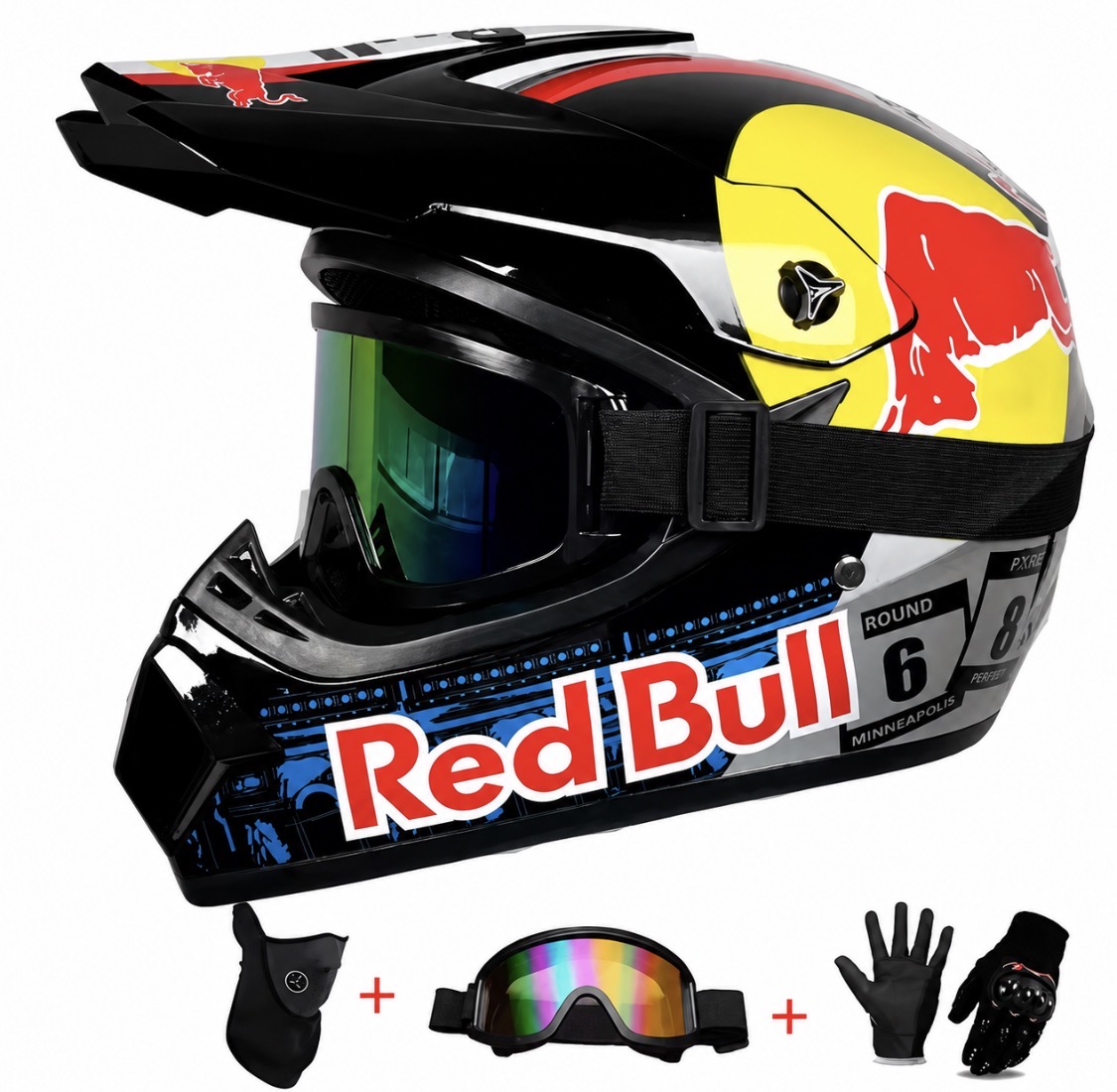 Krosová přilba Red Bull SET
