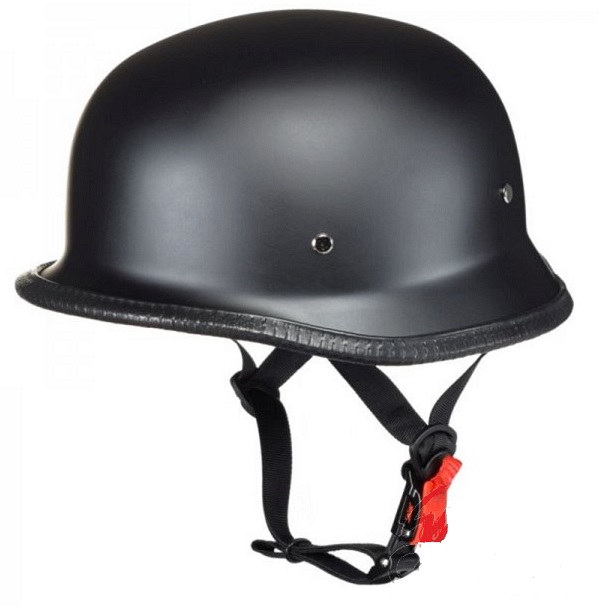 Moto helma německá černá/mat