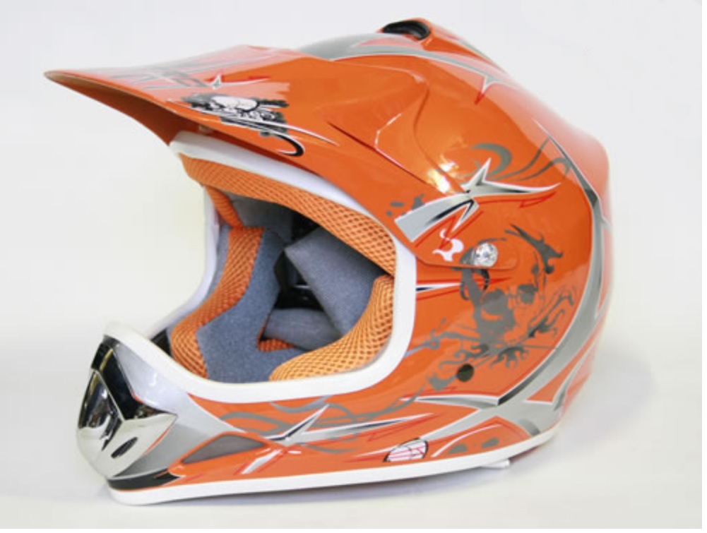 Dětská krosová helma Nitro oranžová