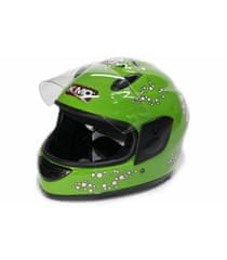 Integrální moto helma zelená