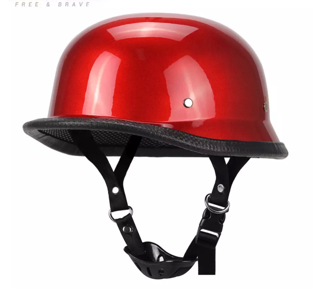 Moto helma německá červená