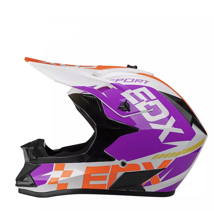 Moto helma krosová EDX růžová